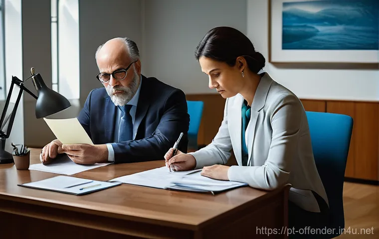 범죄 가해자의 정신감정 과정 - **Prompt Title: The Forensic Evaluation Team at Work**
A highly detailed, professional photograp...