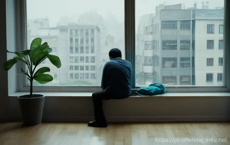 범죄자의 도피 생활 연구 - **Prompt:** A person, appearing to be in their mid-30s, is seated at a small, unassuming table in a ...