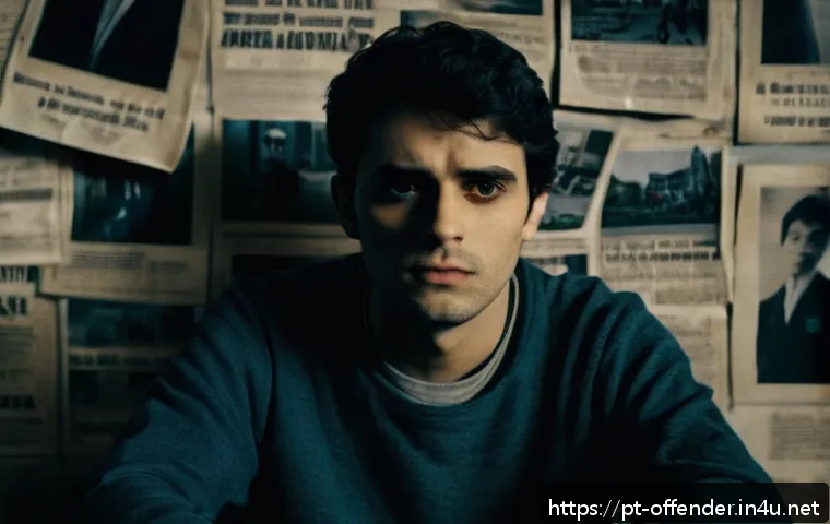 연쇄살인범들의 공통된 특징 - A detailed psychological portrait of a young adult man sitting alone in a dimly lit urban apartment,...